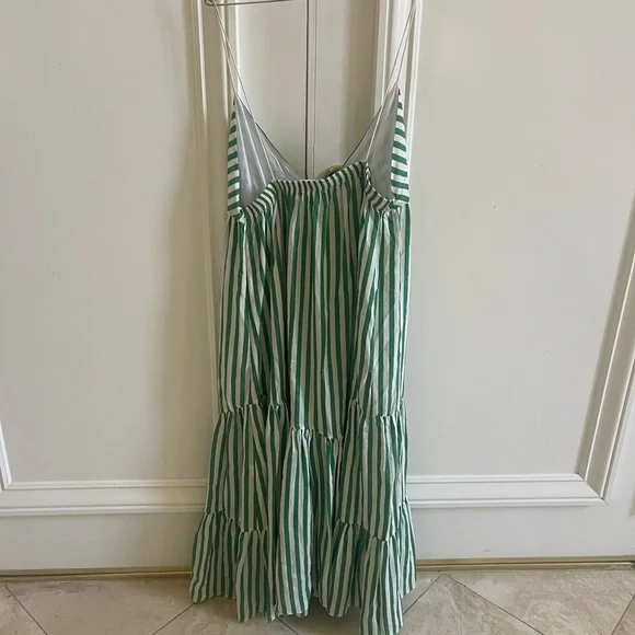 La Ligne Drawstring front striped cotton dress size xl - Picture 5 of 11